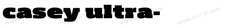 casey ultra字体转换